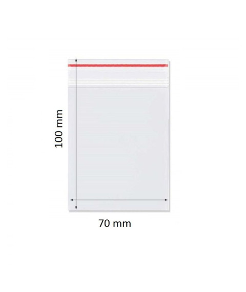Pungulițe cu zip lock, 70*100 mm, 100 buc